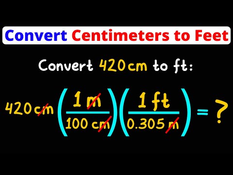 Video: How To Convert Centimeters To Feet