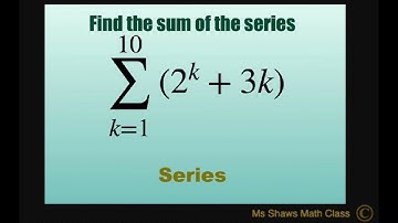 Find sum of series from k =1 to 10 for (2^k +3^k).