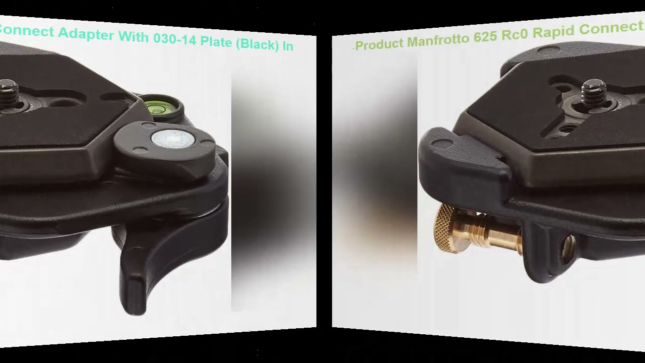 Manfrotto 625 Rc0 Rapid Connect Adapter With 030-14 Plate (Black)