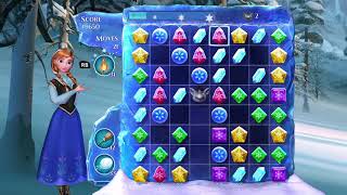 Frozen Free Fall Snowball Fight Level 198 Walkthrough, No Power Ups