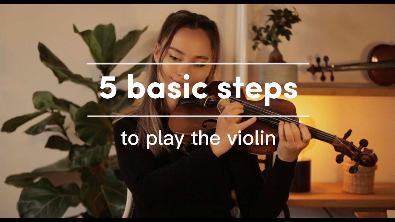 Violin Lesson 4 / How to hold the violin/bow and how to pluck the