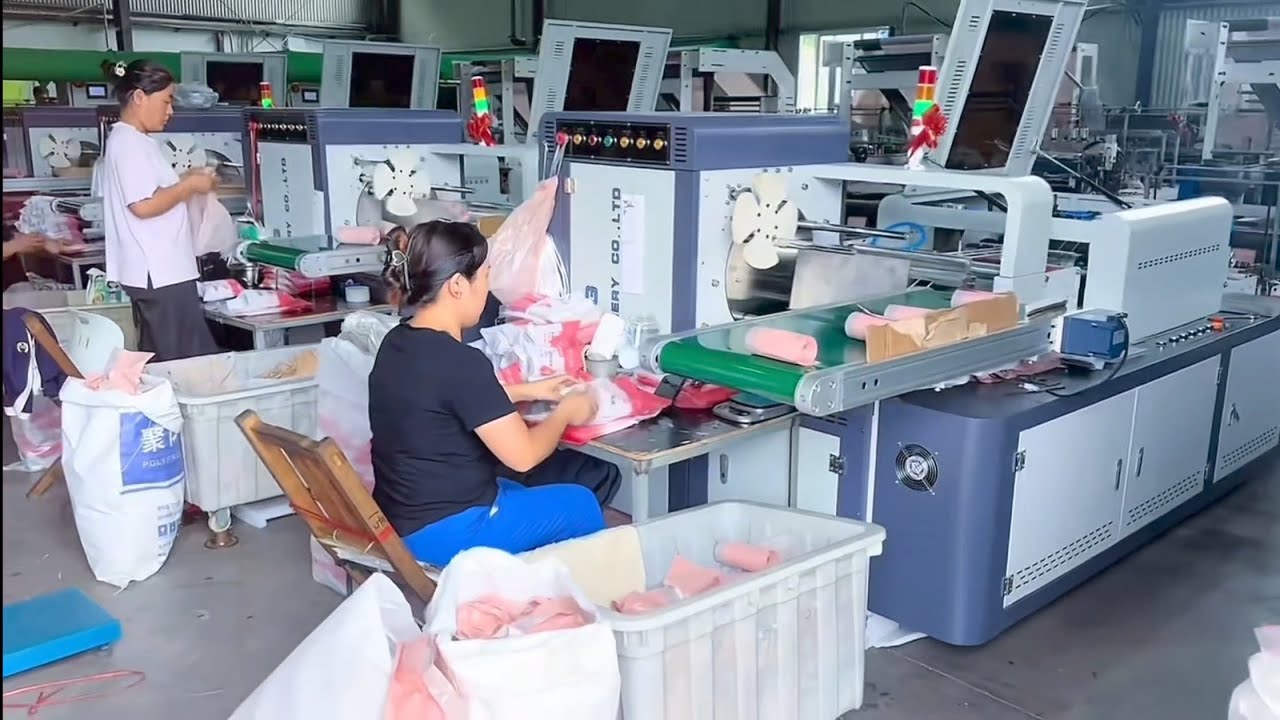 Automatic bag making machine with drawstring design, drawstring bag ...