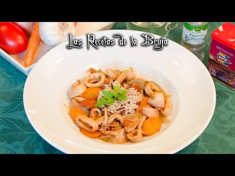 Video: Calamares Fritos Con Verduras En Salsa De Crema Agria