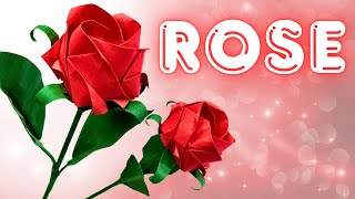 Origami Rose | How to Make an Easy Origami Rose | Paper Folding Rose | Origami Flower