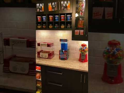 Teddys digging our home theater snack bar, are you? #movie #movies #snackbar #hometheatre #food #ca