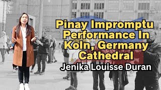 Filipina Stops and Sings Hallelujah In Köln Dome, Germany | Jenika Louisse Duran