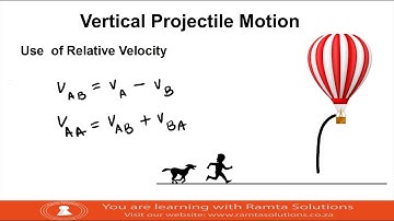 Vertical Projectile Motion:  Use Of Relative Velocity