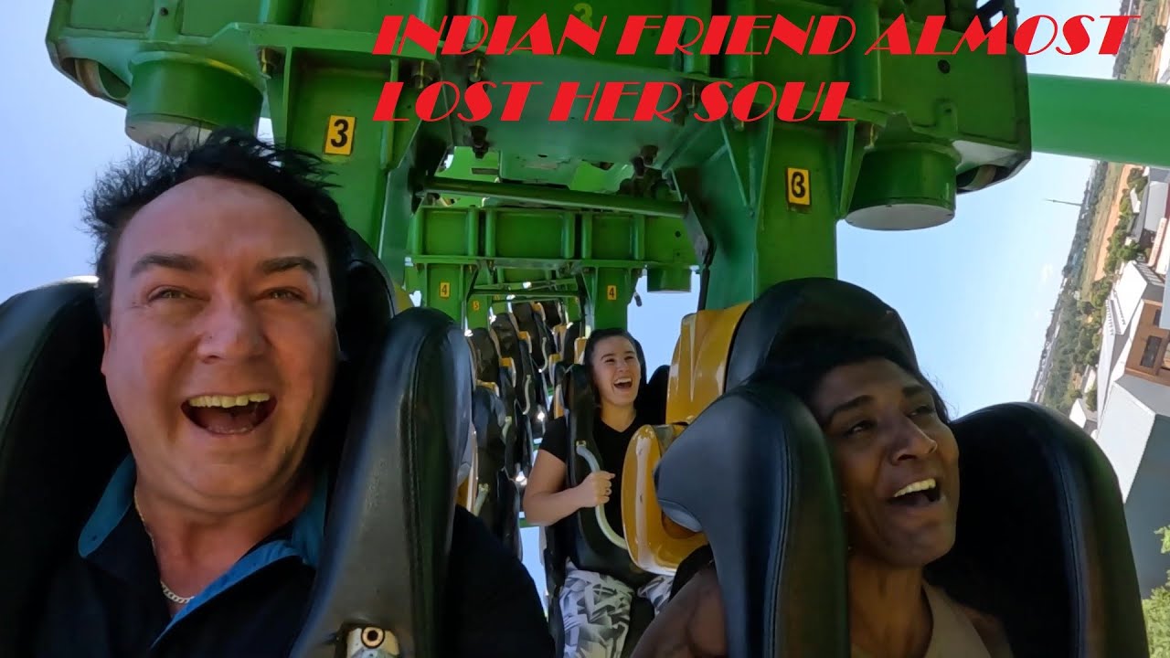 South Africa best Theme Park revealed, Gold Reef City. Our Indian friend was so SCARED!