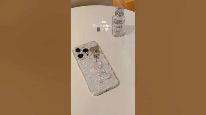 asmr iPhone refresh🧼🧺🎀#asmr #asmrsounds #phonecase #iphone #fyp #coquette #cleaning #pinterest