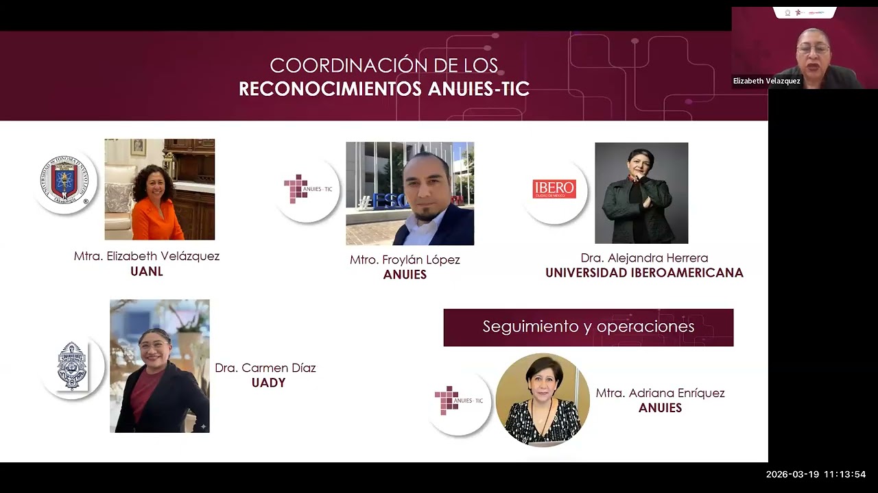 Taller para Responsables de TIC: Cómo participar en los Reconocimientos ANUIES-TIC 2026