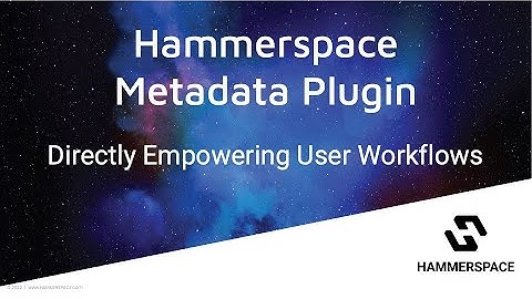 Hammerspace Metadata Plugin Demo