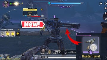 How to Build Thunder Turret in Zombies Mode COD Mobile | Undead Siege Hard Match  | Wisdom Frost