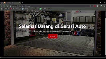 Tutorial demo aplikasi sistem pakar diagnosa kerusakan mobil Toyota Avanza 
