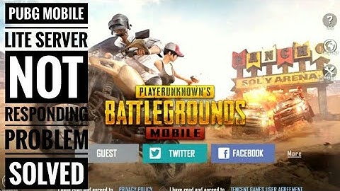 Pubg Mobile Lite Server Did Not Responding || Not Responding Fix Server Down Server Fix Server Error