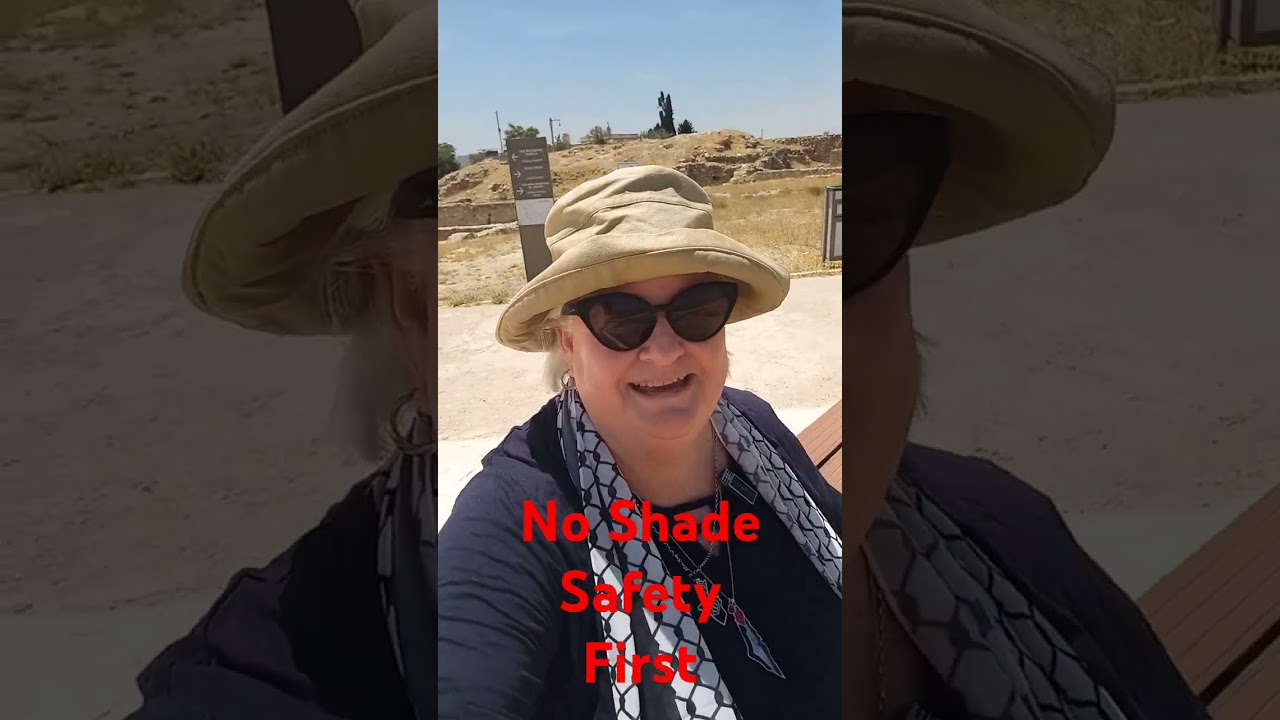 There is no shade on Amman Citadel, safety first, wear a hat and sunscreen @julescruisecompanion