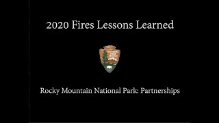 Rocky Mountain National Park Lessons Learned Partnerships