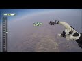 Jumping out of an airplane without a parachute to be caught by a safety net 25000 feet below
