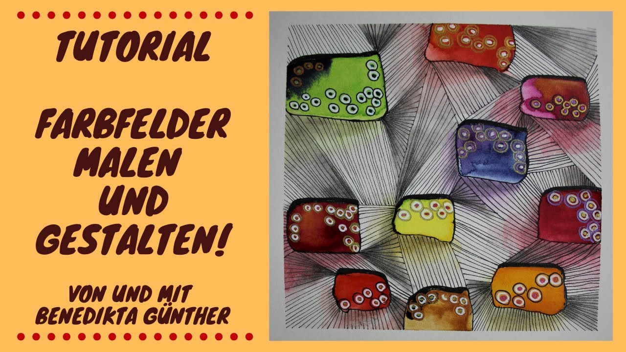 Tutorial Farbfelder malen und gestalten! - YouTube