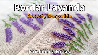 : Bordar flores de Lavanda