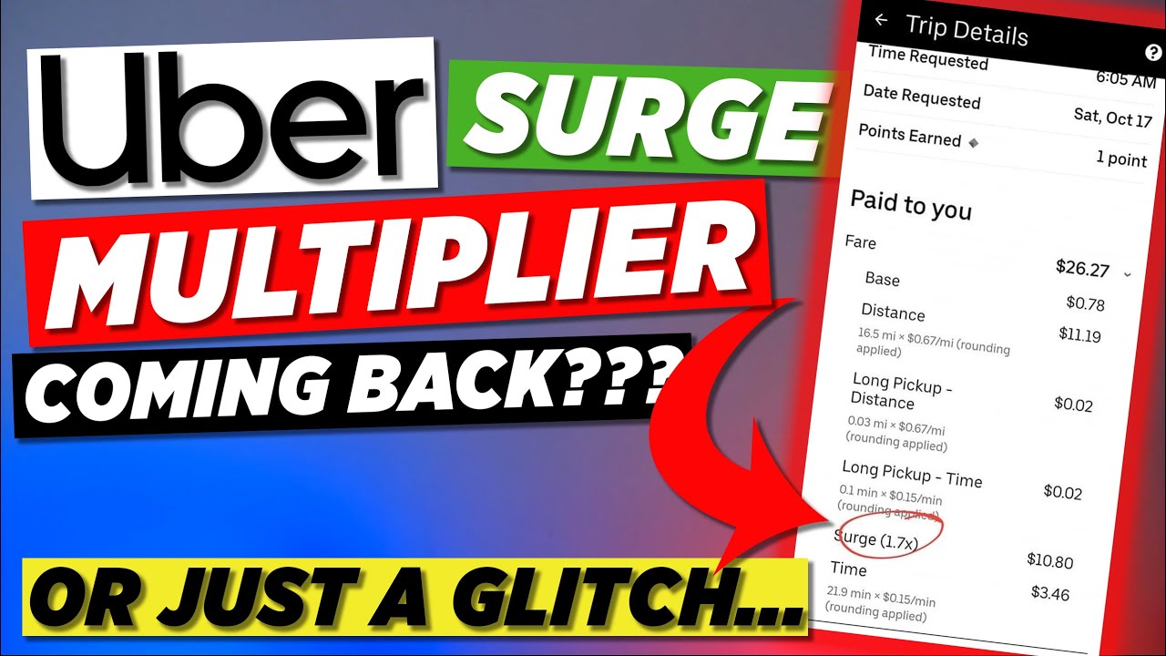 Is Uber MULTIPLIER Surge Making A COMEBACK??? YouTube