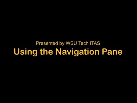 Using the Navigation Pane in Blackboard - WSU Tech
