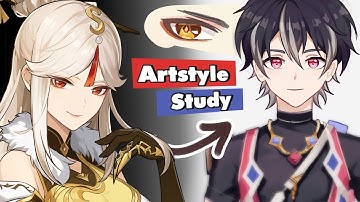 How to Draw Genshin Impact Characters - Genshin Impact Artstyle Analysis