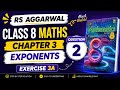 Exercise 3A Question 2 | Class 8 RS Aggarwal | Chapter 3 Exponents | RS Aggarwal Class 8