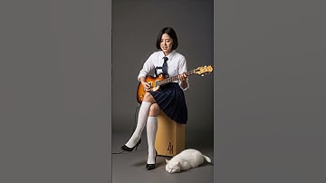 Ai그녀가 기타들고 앉아서 자연스럽게 한소절하겠습니다.