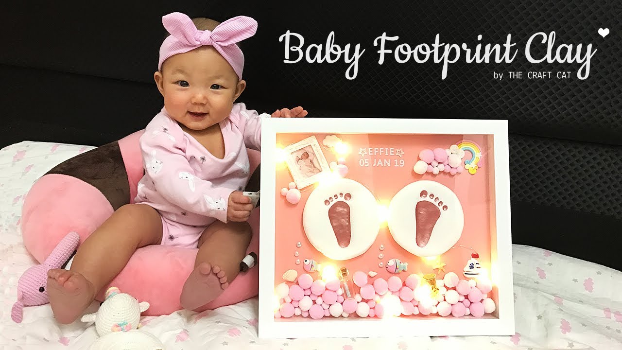 baby footprint paint kit