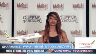VOTE SHARMAINE FOR MISS AFRICA GB 2016