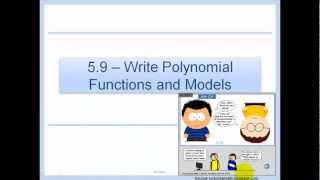 Celebrity 5.9 - Write Polynomial Functions and Models Profile
