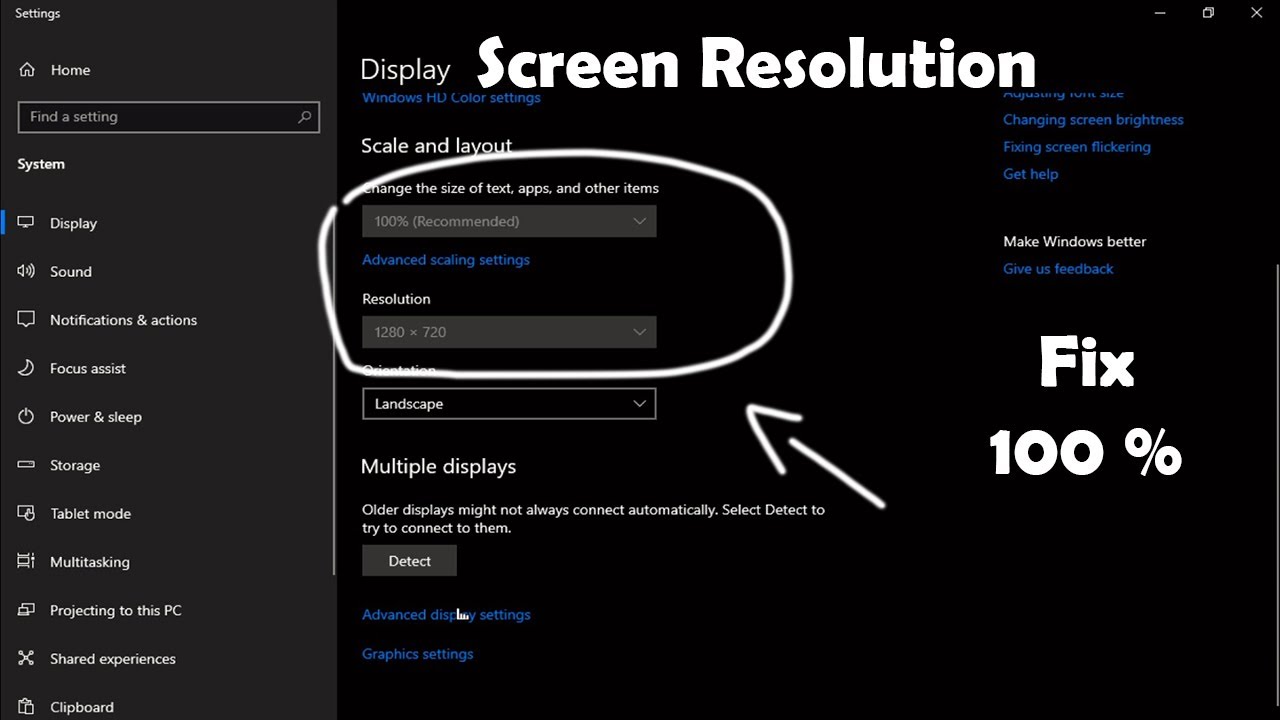 How to fix display resolution problem windows 10 Easy Method 2021