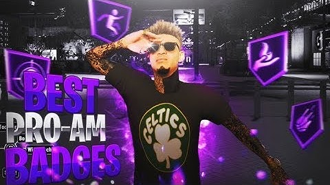 BEST ALL AROUND BADGES IN PRO-AM FOR NBA 2K20! MADE MY OFFENSIVE THREAT A DEMIGOD!