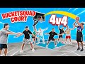 4v4 Basketball Ft ZackTTG, Jesser, Jiedel, &amp; MMG | BUCKETSQUAD BACKYARD RUNS #2