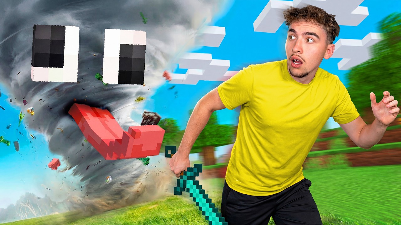 Peut-on SURVIVRE à une TORNADE sur Minecraft ?!