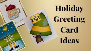 Holiday Greeting Card ideas using the Yule Fuel collection from Hero Arts