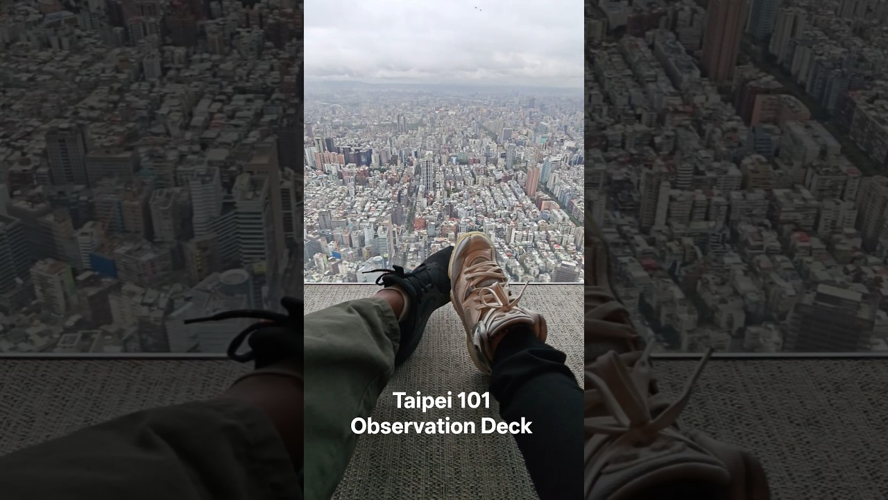 This View Is INSANE 🤯  from Taipei 101  Standing on Top of Taiwan 🇹🇼