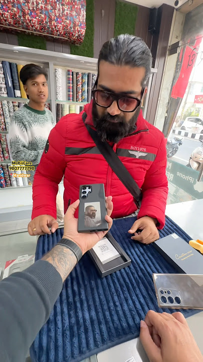 Set Any Photo on your mobile cover NFC photo display cover for Samsung S24 ultra mobile protection