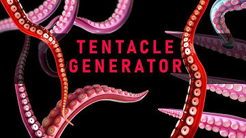Create a Custom Tentacle in Blender - Geometry Nodes Tentacle Generator #3dmodeling #blender3d