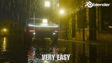 How to Make a Rain Animation in Blender (Tutorial)