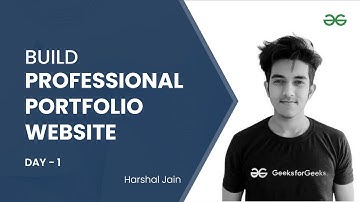 Build Professional Portfolio Website using Next.js and Firebase (Day-1)