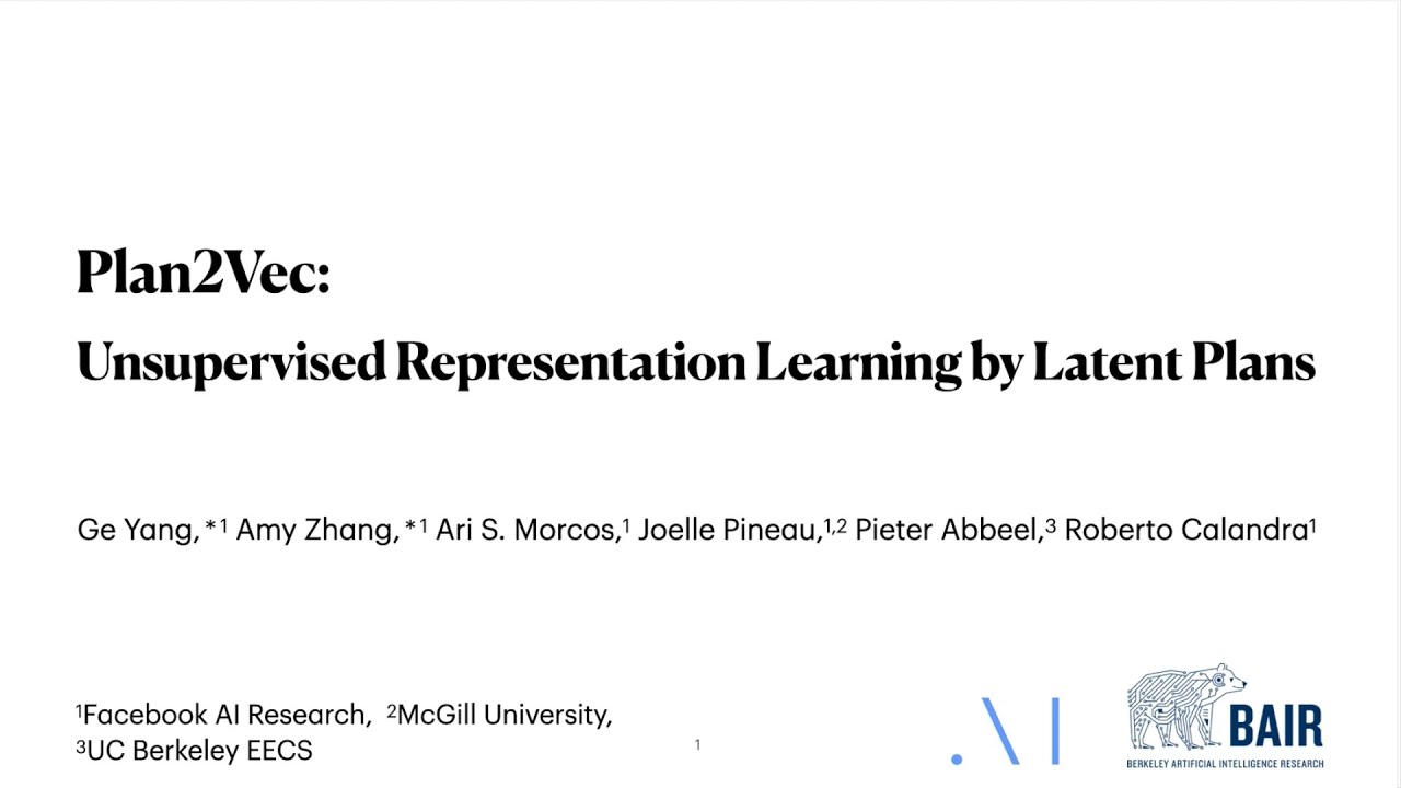 Plan2Vec: Unsupervised Representation Learning by Latent Plans