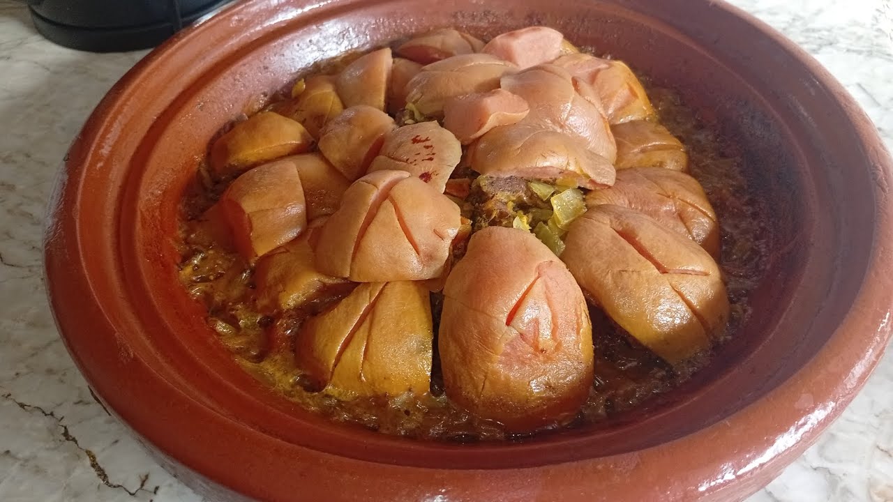 طريقة تحضير طاجين بالسفرجل لذيذ و بنين 💯👍