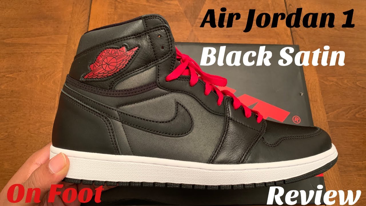 black satin jordan 1