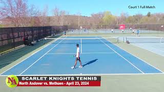 Scarlet Knights Tennis - Boys vs Methuen - Singles - April 23, 2024 screenshot 2