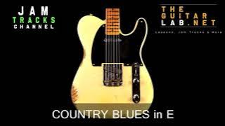 Country Blues Guitar Backing Track in E