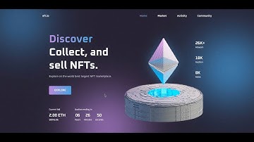 How To Make a Responsive NFT Website Design Using HTML CSS  JavaScript 1080p @learnweb-dev