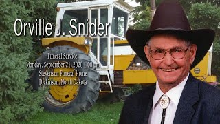 Orville Snider Funeral Sercice