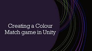 Creating a ColourMatch game in Unity