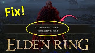 How to Fix Elden Ring Connection Error Occurred in Windows 11